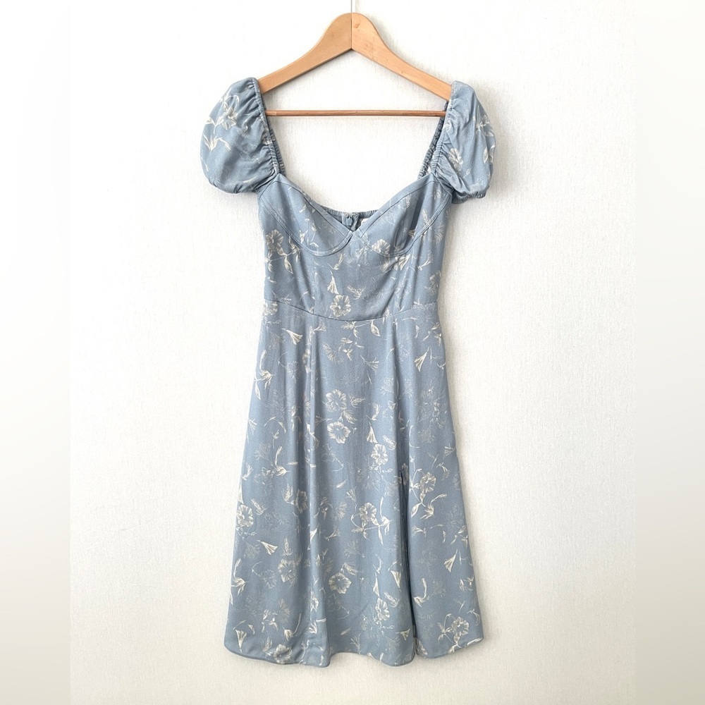Aritzia Sunday Best Savannah Dress in Dune Blue Whisper White - Picture 3 of 13
